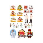 Aşçı Chef Sticker Set-1 15 Parça Telefon, Tablet, Defter, Laptop Sticker