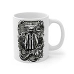Aşçı Meslek Taraftar Temalı Aşçı Kupa Bardak | Taraftar Meslek Temalı Kupa Bardak | Hediye Mug (Beşiktaş Temalı, Beyaz)
