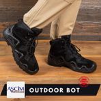 Ascim Outdoor Erkek Yarım Boğazlı Bot - Siyah