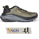 Ascim Outdoor Spor Trekking Ayakkabısı Unisex – Hafif, Nefes Alabilir, Kaymaz Kauçuk Taban - Yeşil - Siyah