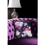Asdiva Lüks Kadife 43X43 Cm Kırlent Kılıfı Dekoratif Yumuşak Salon Koltuk Avangart Saçaklı Siyah Siyah Gül