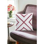 Asdiva Punch Tasarımlı Bohem Desenli Dekoratif Kırlent Kılıfı 45X45 Cm Etnik Otantik Panç Pudra