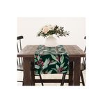 Asdiva Yaprak Kokina Çiçek Desen Runner 50X140