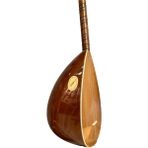 Ase Müzik Oyma Maun Bağlama - Kahverengi - Kısa Sap