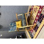 Asedia Mobilya Trend Naturel Mavi Desen Sallanan Sandalye Dinlenme Emzirme Baba Tv Okuma Koltuğu Berjer Desenli Mavi