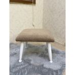 Asedia Trend Lake Teddy Kahve Ahsap Ayak Uzatma Pufu Makyaj Koltugu Bench Tabure