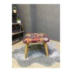 Asedia Trend Naturel Retro Ahsap Ayak Uzatma Pufu Makyaj Koltugu Bench Tabure