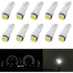 Asegaraj T5 Mini Dipsiz LED Ampül Panel Gösterge Kadran Aydınlatma 12V Beyaz 10 Adet