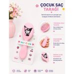 Asel Aksesuar Sevimli 3D Figürlü Yumuşak Uçlu Ergonomik Çocuk Saç Tarağı Fırçası Farklı Seçenekli - SET 3