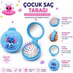 Asel Aksesuar Sevimli Figürlü Katlanabilir Aynalı Cep Boy Çocuk Saç Tarağı Fırçası Farklı Seçenekli - SET 4