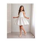 Asel Kids BALON ETEK ELBİSE ARKASI BİRİTLİ RAHAT KALIP