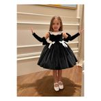 Asel Kids KIZ ÇOCUK KADİFE ELBİSE ÖZEL GÜN RAHAT ELBİSE