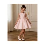 Asel Kids KIZ ÇOCUK PAMUK ASTARLI FİYONK DETAYLI MEZUNİYET ELBİSESİ