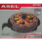 Asel Mini Elektirkli Güveç Pizzamatik Tenceresi 35 cm - Siyah