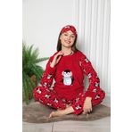 ASEL PİJAMALARI Anne Kız Kombin Kışlık Polar Pijama Takımı
