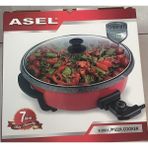 Asel Pizza Tenceresi Kızartma Kavurma Mısır Patlatma Yemek Tenceresi - Kırmızı