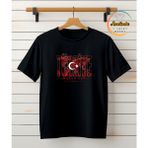 Aselinda Fıfa World Cup 2026 Türkiye Yazılı Tişört - %100 Pamuklu Yuvarlak Yaka Unisex Tshirt - 6 Yaş - Siyah