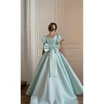 AseLKidsBoutique SATEN GELİNLİK ELBİSE KIZ ÇOCUK RAHAT