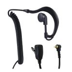 Aselsan PM865 Uyumlu Kancalı Spiralli Telsiz Kulaklık Siyah – Mikrofonlu PTT 2.5Mm Cobra MT655 MT690 MT975 PM665 Uyumlu