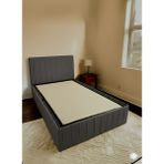 Asena Mobilya Baza Başlık ve Baza Kenarı Kılıfı - Antrasit - 140 x 200 cm