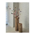 Asenya Hasır Örgü Vazo 2'li Set, 30 cm ve 60 cm, Doğal, Dekoratif Saksı