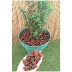 Asenya Pomza Taşı 50 Lt 1-2 Cm Dekoratif Pomza Taşı Kırmızı Pomza Tarım Pomzası Lav Taşı Cüruf Ponza