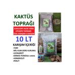 Asenya Sukulent & Kaktüs Toprağı 10 Lt Yavaş Salınım Gübreli Teraryum Aloe Vera Lithops Sedum Için Toprak