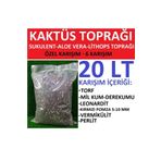 Asenya Sukulent & Kaktüs Toprağı 20 Lt Yavaş Salınım Gübreli Teraryum Aloe Vera Lithops Sedum Için Toprak