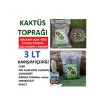 Asenya Sukulent & Kaktüs Toprağı 3 Lt Yavaş Salınım Gübreli Teraryum Aloe Vera Lithops Sedum Için Toprak