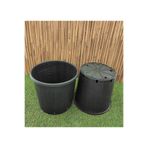 Asenya Üretim Saksısı 2 Adet 11,5 Lt 24X24 Cm Plastik Saksı Siyah Üretim Saksı Bitki Saksısı