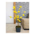 Asenya Yapay Çiçek, 40-80 cm, Sarı Bahar Dalı, Yapay Bitki Ağaç Bonsai