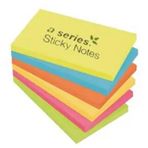 Aseries 50x40 mm 100 Yaprak Neon Renk Yapışkanlı Not Kağıdı