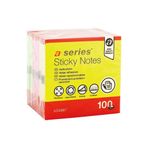 Aseries 75x75 mm 100 Yaprak Neon Renkler Yapışkanlı Not Kağıdı