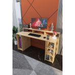 Ases Mobilya Ases ELA415 Masa Üstü Raflı Oyuncu Bilgisayar Masası ve Çalışma Masası - 162 - Safir Meşe