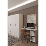 Ases Mobilya Ases HDF5358 Genç Odası Gardırop ve Çalışma Masası Hediyeli Beyaz