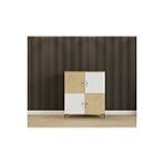 Ases Mobilya Esl001 Çok Amaçlı Dolap Mutfak, Banyo, Balkon, Kiler, 4 Kapak Ve 4 Raflı Dolap Beyaz
