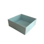 Asetat Kapaklı Karton Kutu 12X12X3 - 50 Adet Mavi