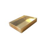 Asetat Kapaklı Karton Kutu 12X15X3 - 25 Adet Metalik Golt