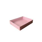 Asetat Kapaklı Karton Kutu 12X15X3 - 25 Adet Puantiyeli Pembe