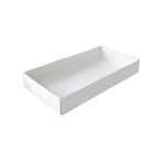 Asetat Kapaklı Karton Kutu 20X10X3 - 25 Adet Beyaz