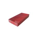 Asetat Kapaklı Karton Kutu 20X10X3 - 25 Adet Kırmızı