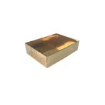 Asetat Kapaklı Karton Kutu 9x12x3 CM (25 Adet) Gold