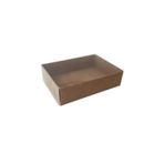 Asetat Kapaklı Karton Kutu 9x12x3 CM (25 Adet) Kraft