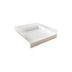 Asetat Kapaklı Karton Kutu Havlu Kutusu 20X20X5 CM (10 Adet) Beyaz