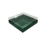 Asetat Kapaklı Karton Kutu Havlu Kutusu 20X20X5 CM (10 Adet) Yeşil