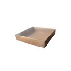 Asetat Kapaklı Karton Kutu Havlu Kutusu 25X25X5 CM (10 Adet) Kraft