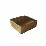 Asetat Kutu Altı Karton 5X5X2,2 Cm - 50 Adet Gold