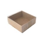 Asetat Kutu Altı Karton 5X5X2,2 Cm - 50 Adet Kraft