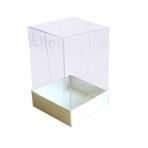 Asetat Kutu Altı Karton 5X5X8 Cm - 50 Adet Krem