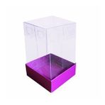 Asetat Kutu Altı Karton 5X5X8 Cm - 50 Adet Mor